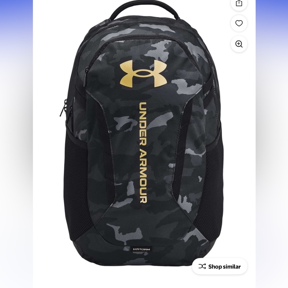 Under Armour Black and Gray Backpack